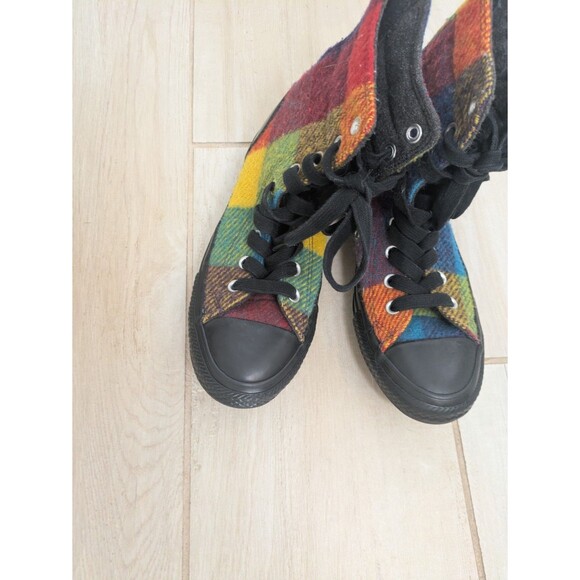 Converse Chuck Taylor Woolrich Wool Multicolor Plaid High Top Women Size 6 - Picture 3 of 6